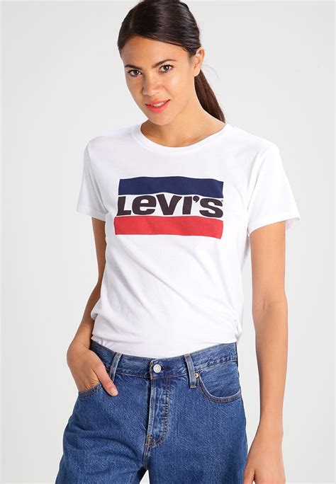 levi's t shirt weiss damen|weiße levi's t shirt.